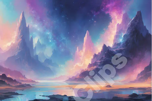 Fantasy Mountain Landscape