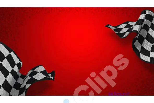 Racing Checkered Flag Background - Red Theme
