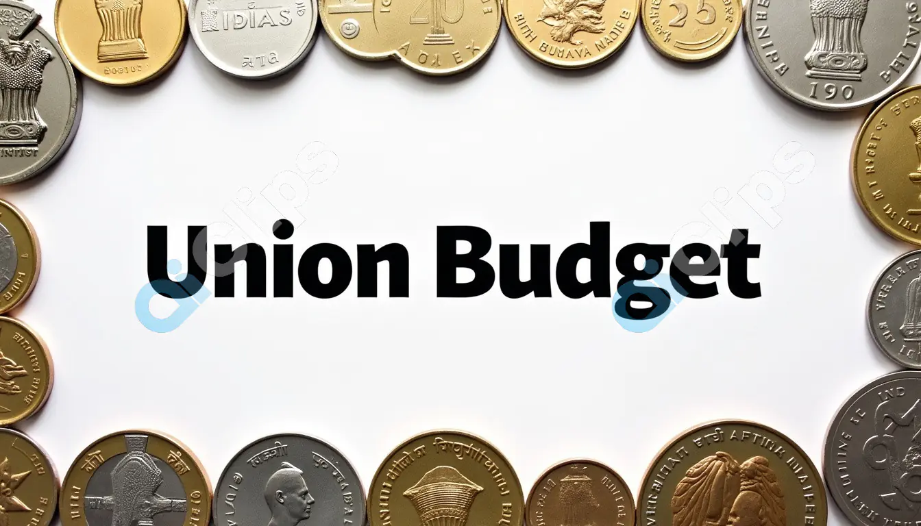 Union Budget with Indian Coins