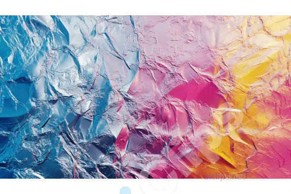 Multicolored Crinkled Surface