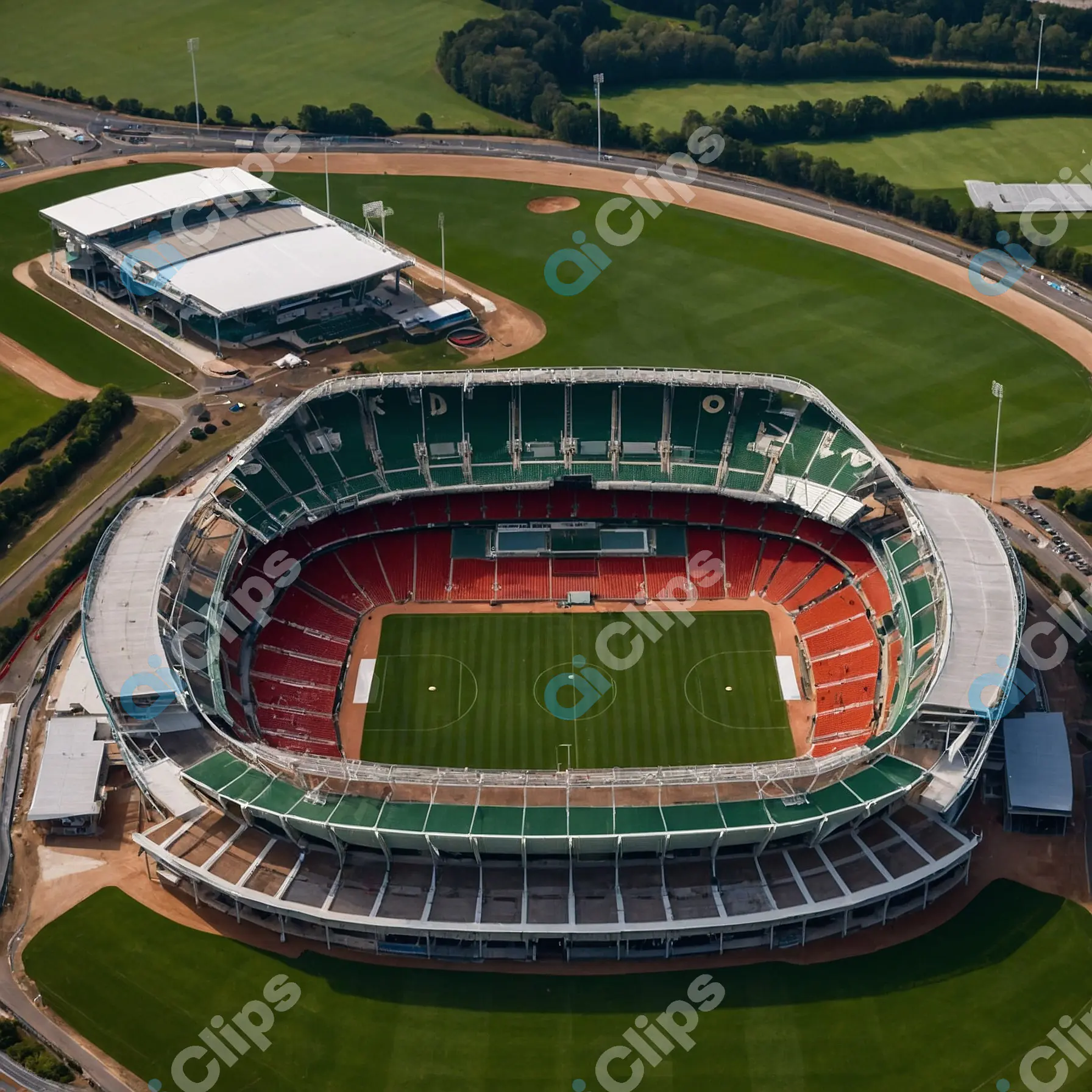 Aerial View of Stadium