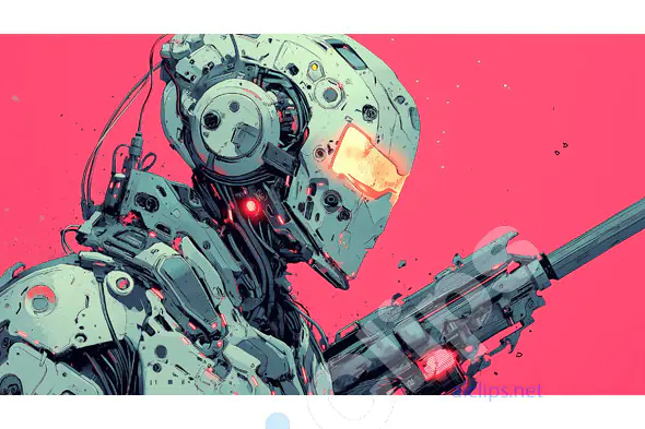 Futuristic Cybernetic Soldier