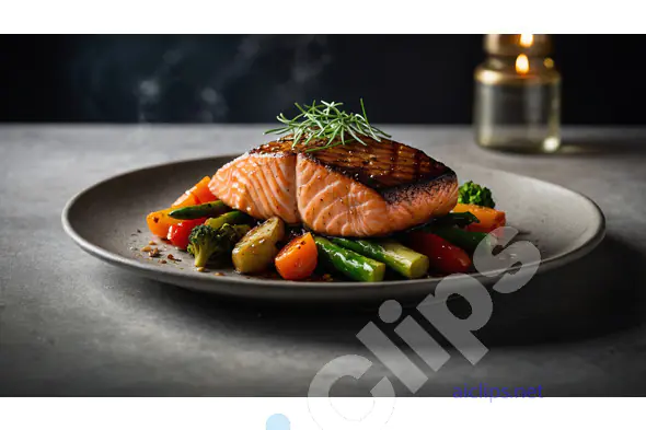 Salmon with Roasted Vegetables