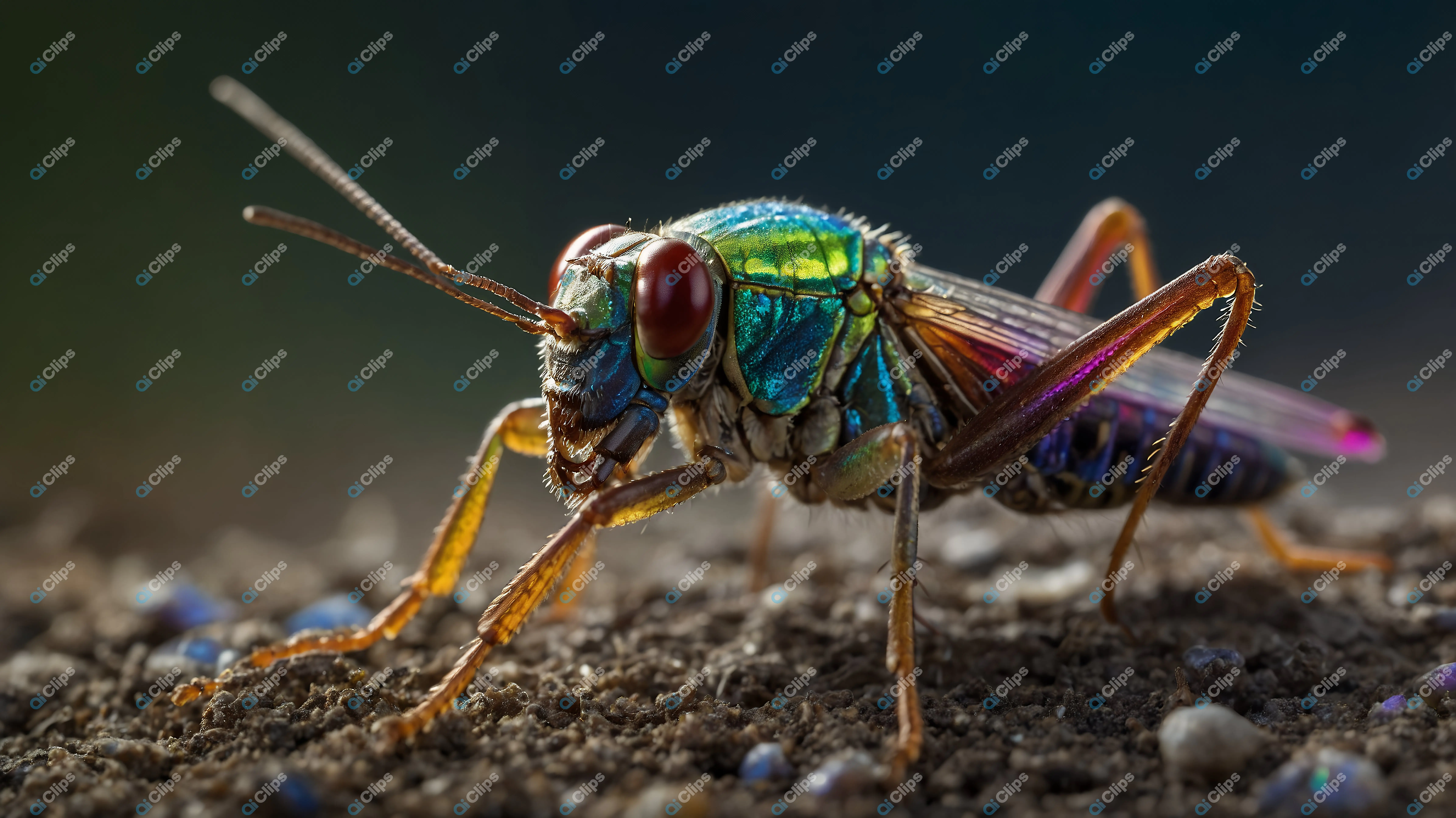 Iridescent Insect Macro