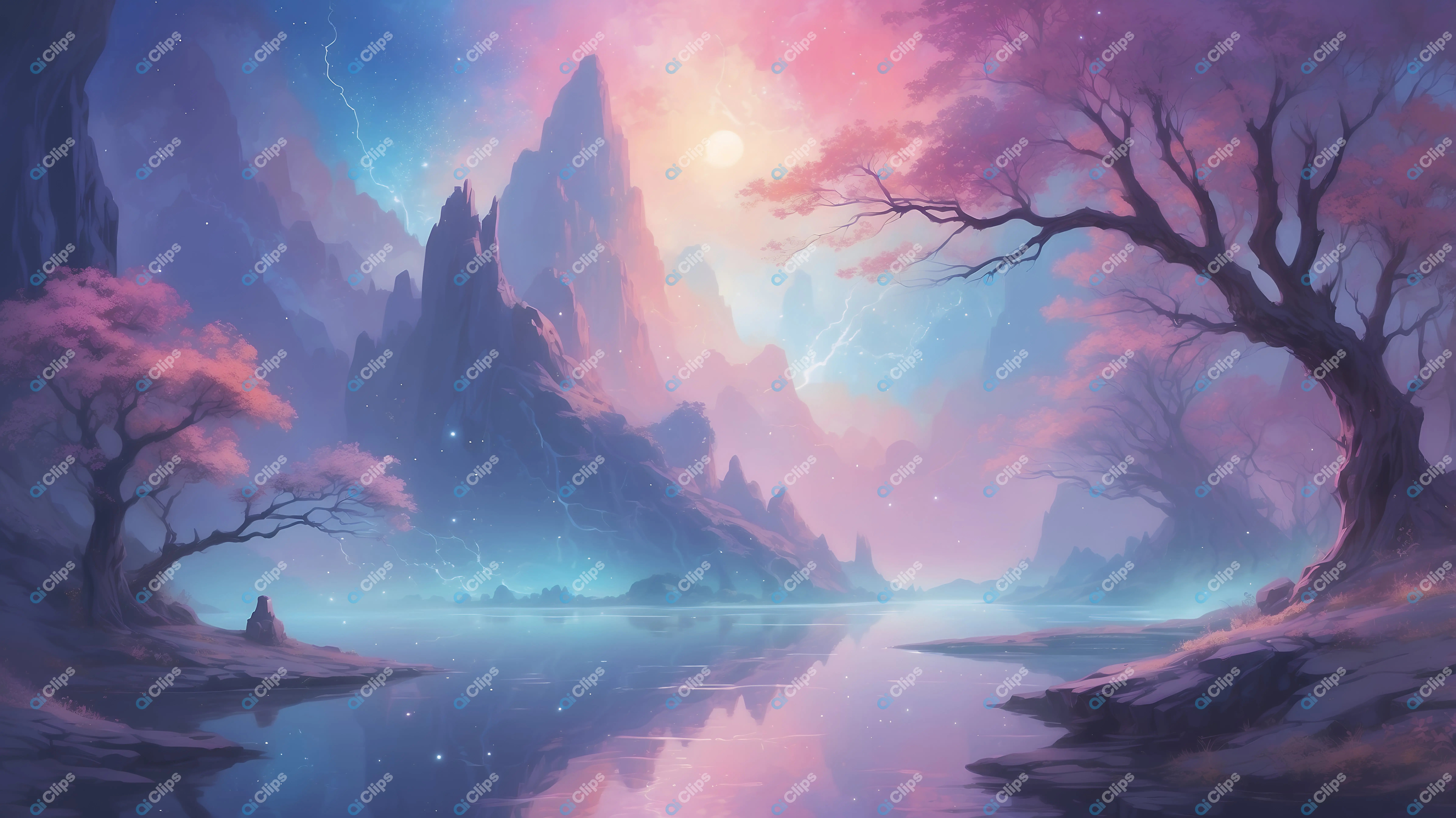 Mystical Twilight Landscape