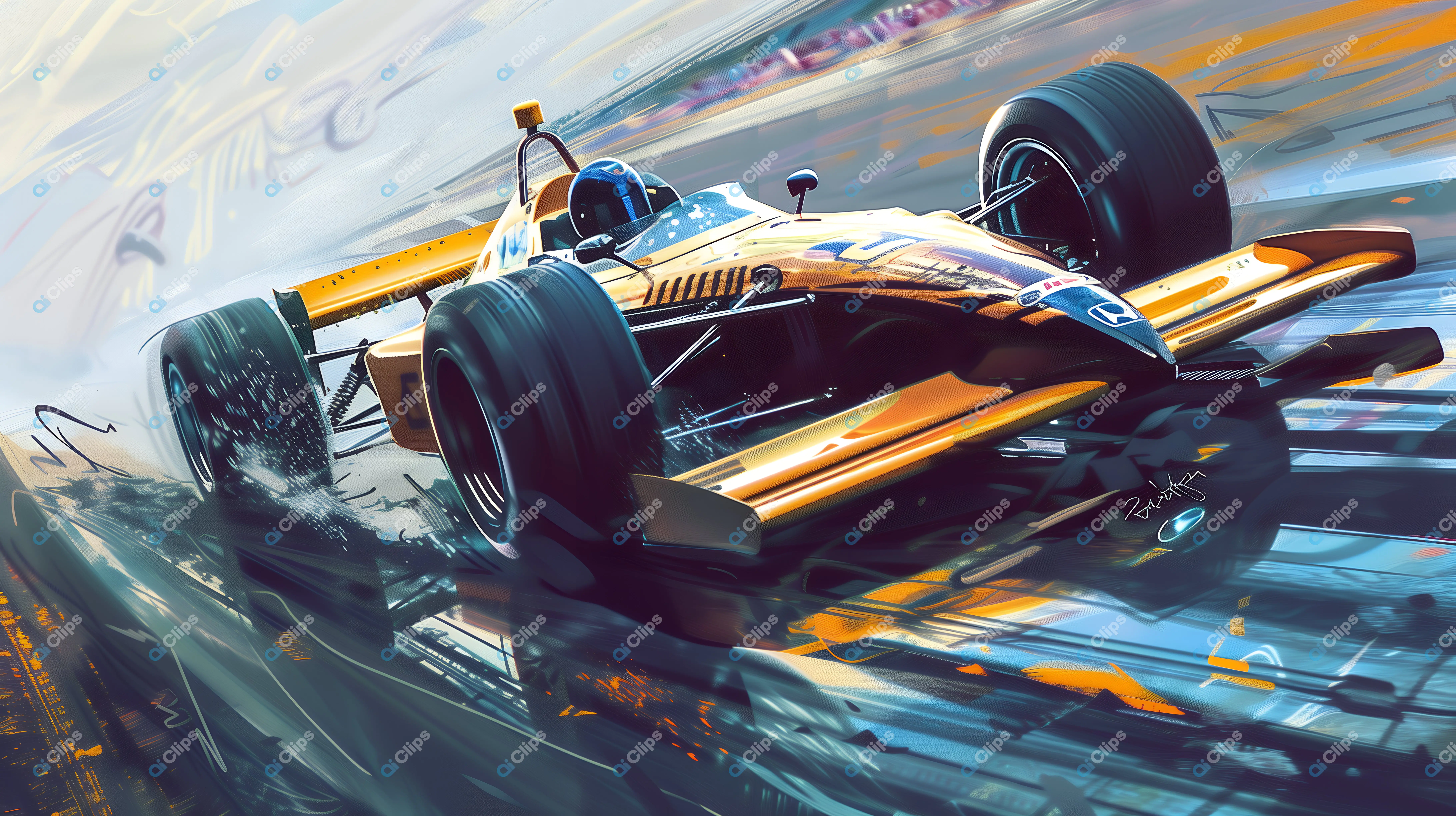 High-Speed Race Car