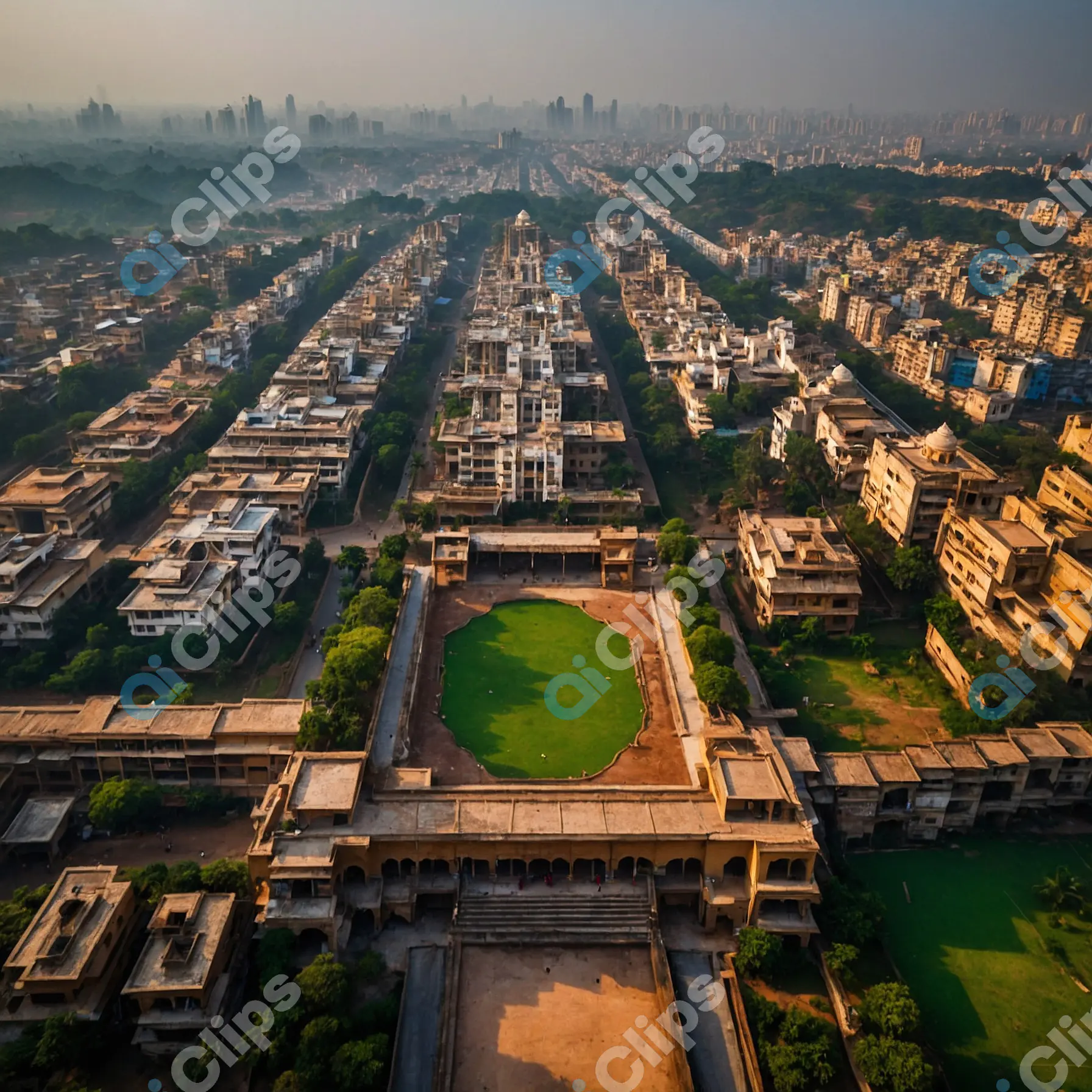 Urban Aerial View