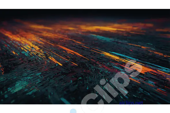 Abstract Digital Lines - Futuristic Neon Light Streaks