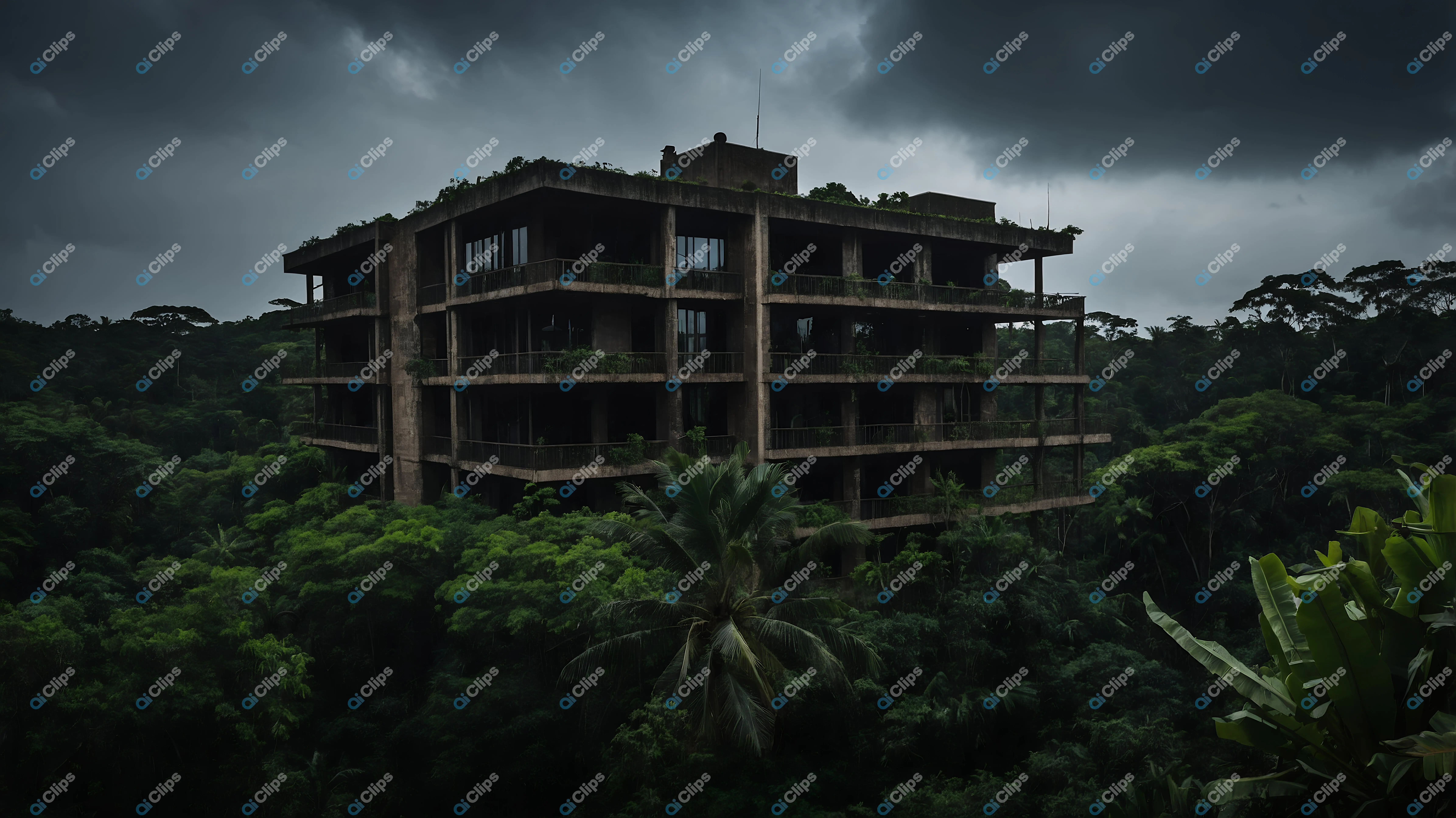 Abandoned Building in Jungle