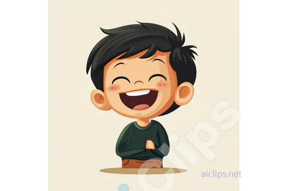 Happy Smiling Boy Illustration