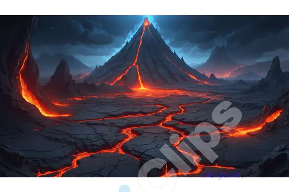 Volcanic Eruption Landscape