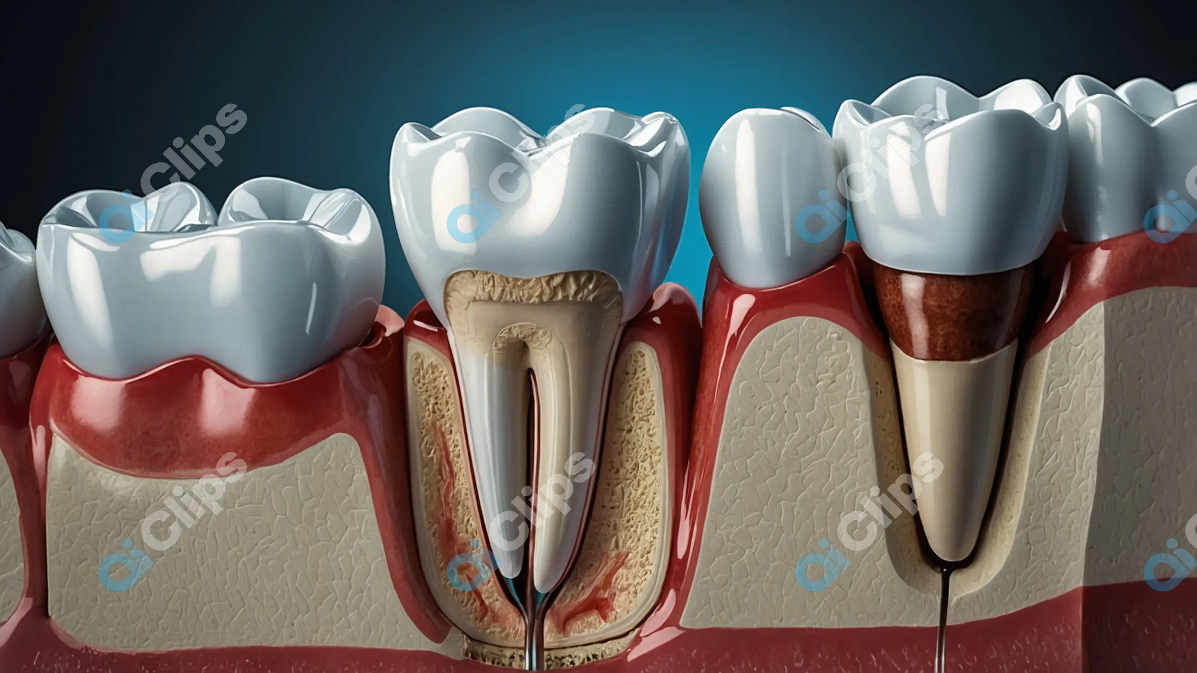 Detailed Tooth Structure Illustration