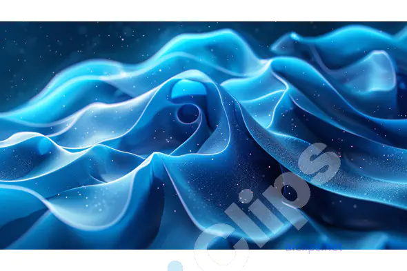 Ethereal Blue Waves