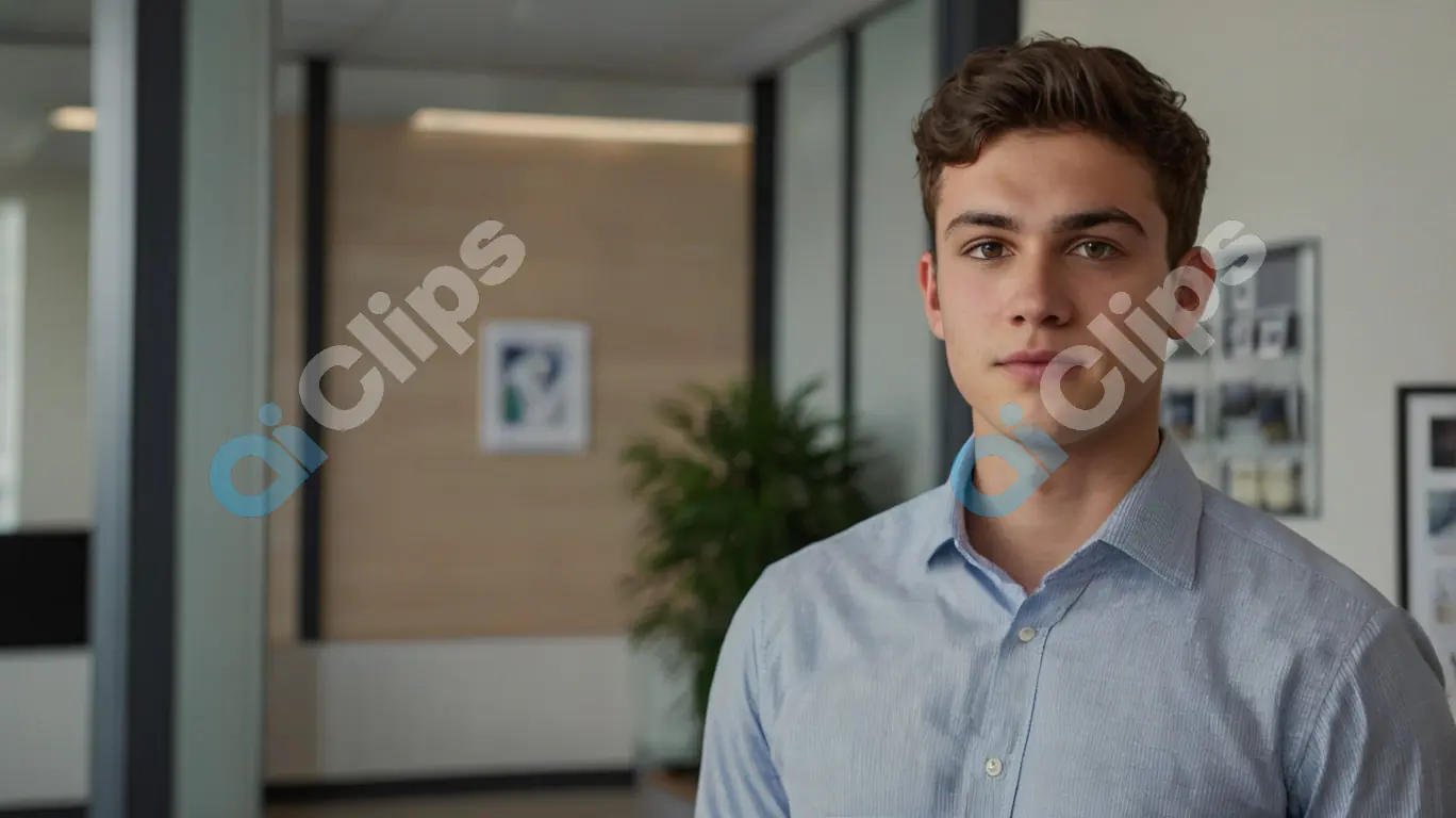 Professional Young Man in Office