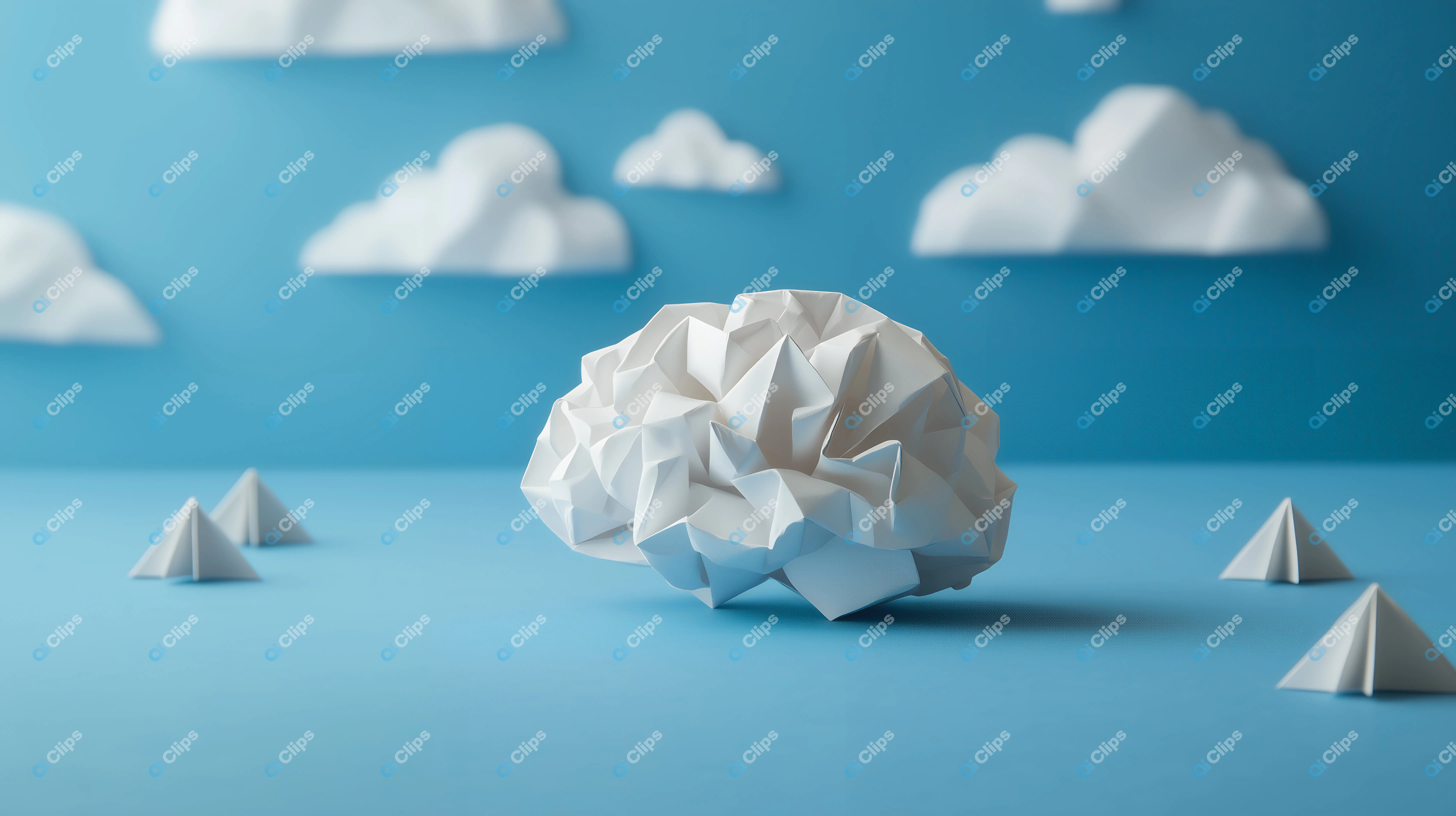 Paper Brain and Clouds