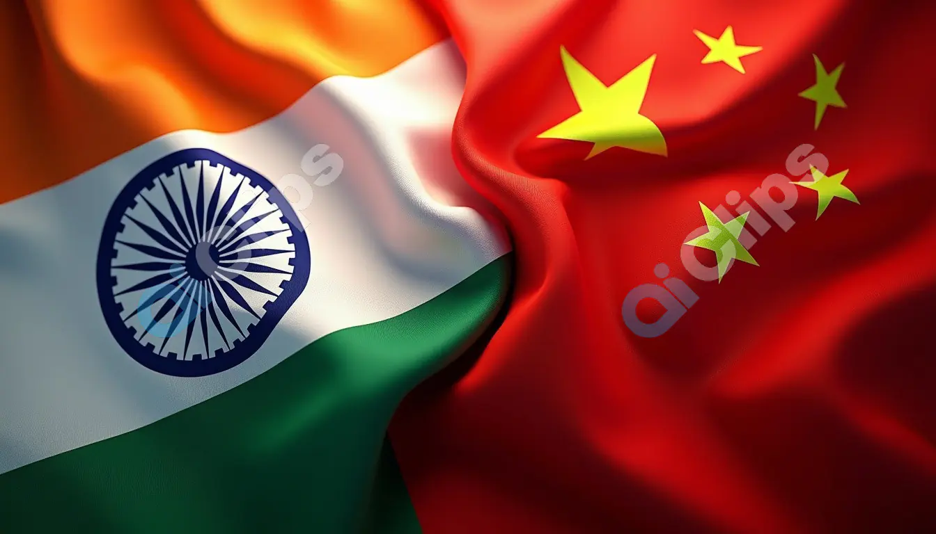 India-China Flag Unity Image