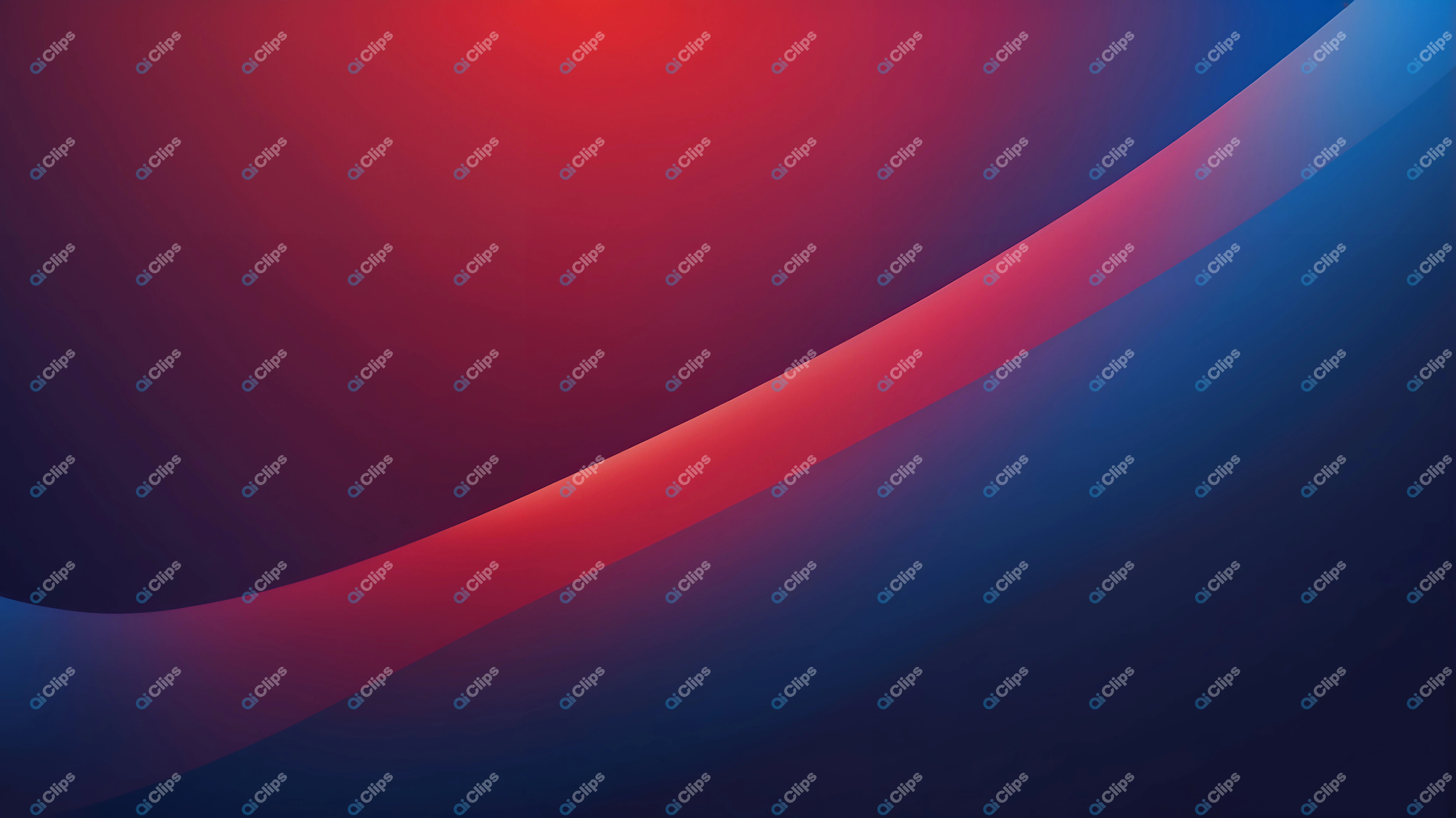 Red and Blue Gradient Waves
