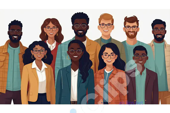 Diverse Professional Team Illustration
