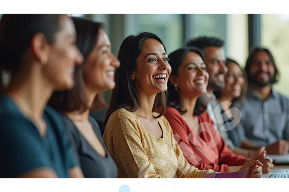 Engaged Team Members in a Corporate Meeting