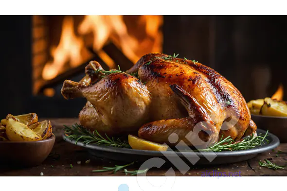 Roasted Chicken with Herbs and Lemon