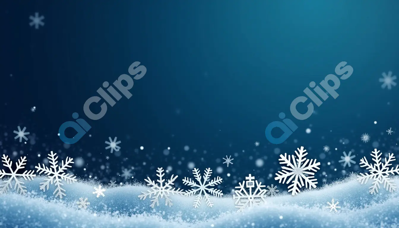 Winter Snowflakes Background