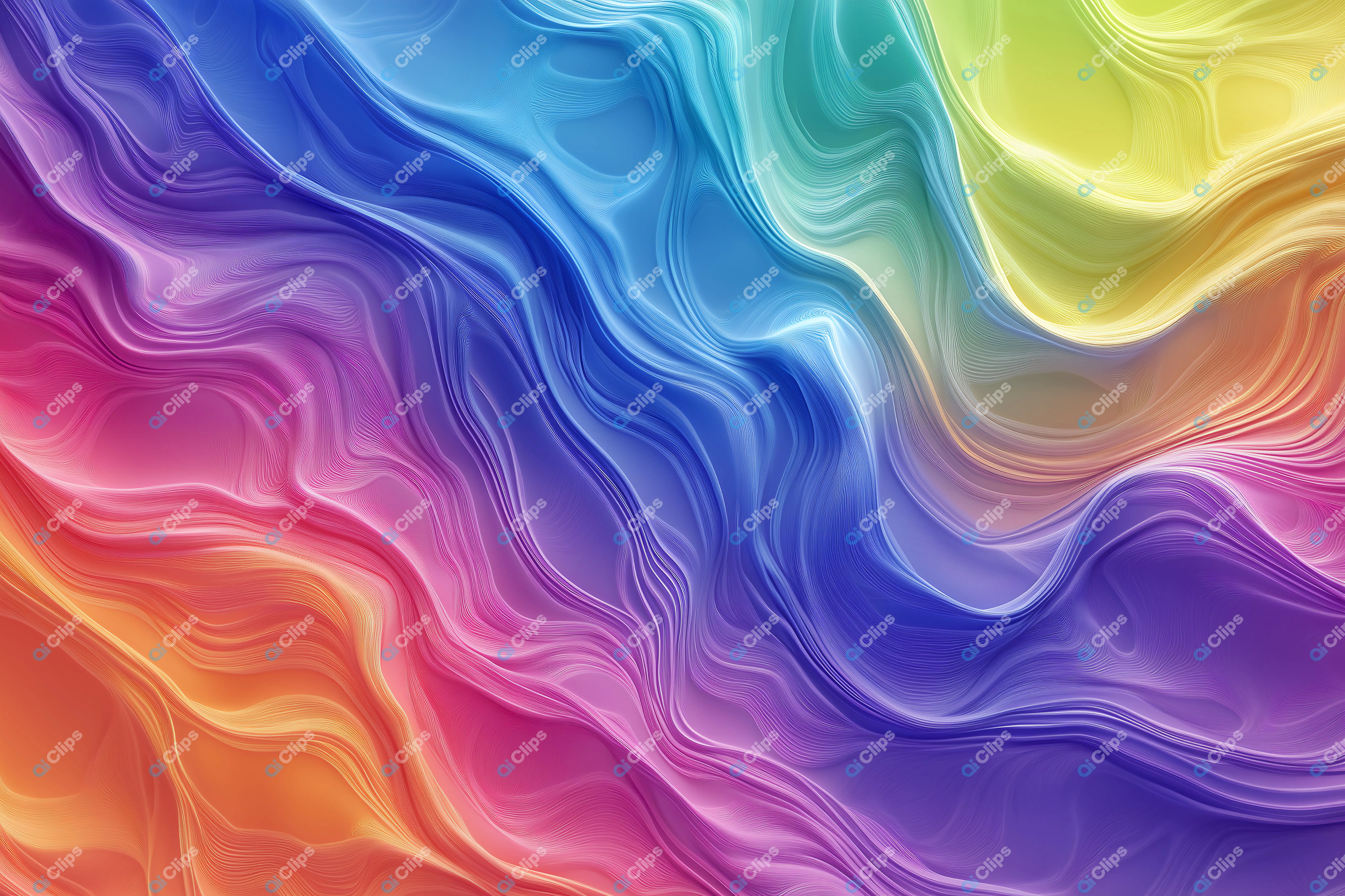 Multicolored Fluid Waves
