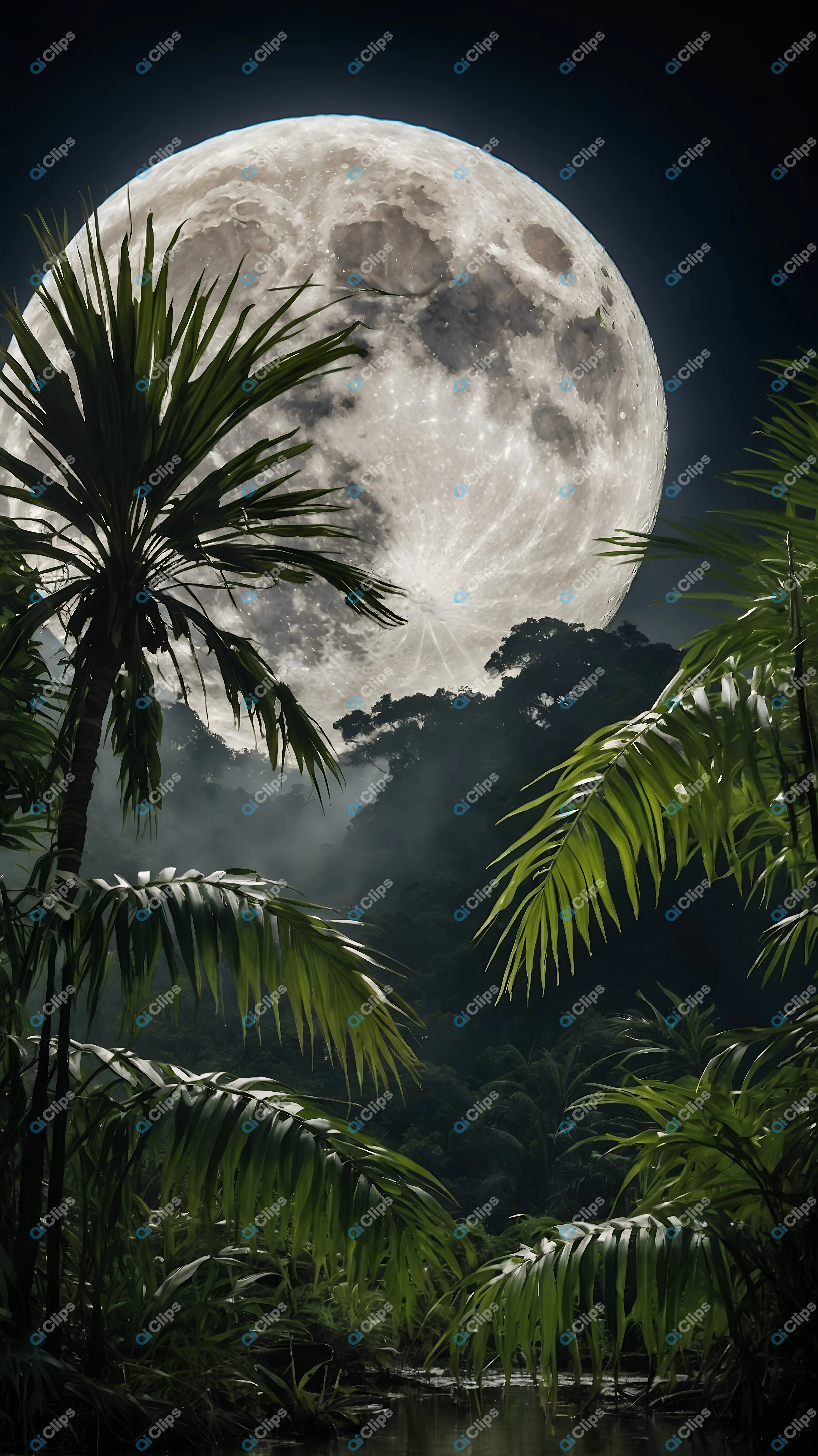 Full Moon Over Jungle