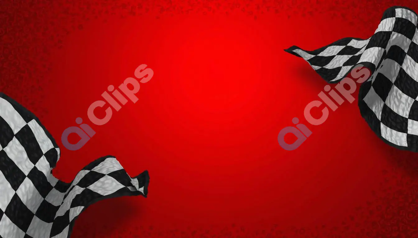 Racing Checkered Flag Background - Red Theme