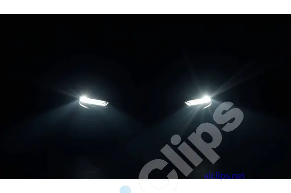 Headlights Piercing the Darkness