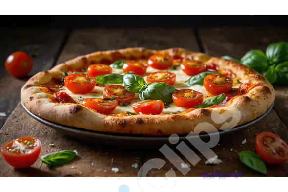 Classic Margherita Pizza with Fresh Tomatoes and Basil