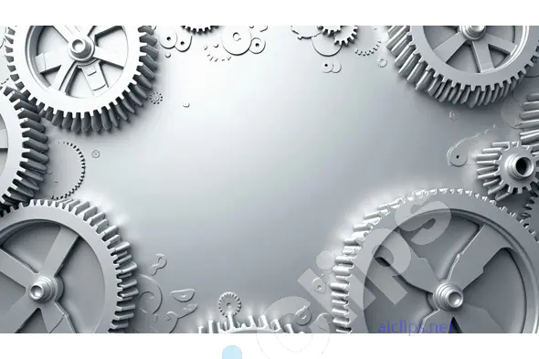 Abstract Industrial Gear System Background