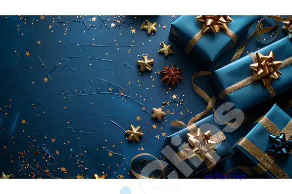 Blue and Gold Holiday Gifts