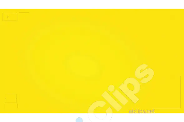 Plain Yellow Background with Minimalistic Design Elements