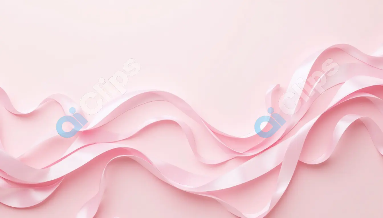 Elegant Pink Ribbon Background