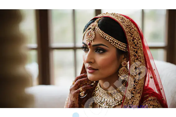 Traditional Bride with Intricate Jewelry