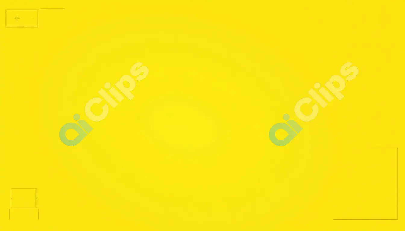 Plain Yellow Background with Minimalistic Design Elements