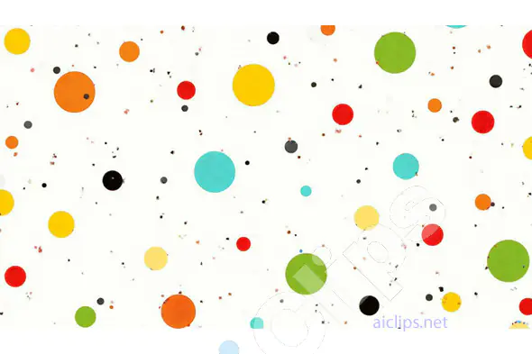 Vibrant Polka Dot Pattern Background