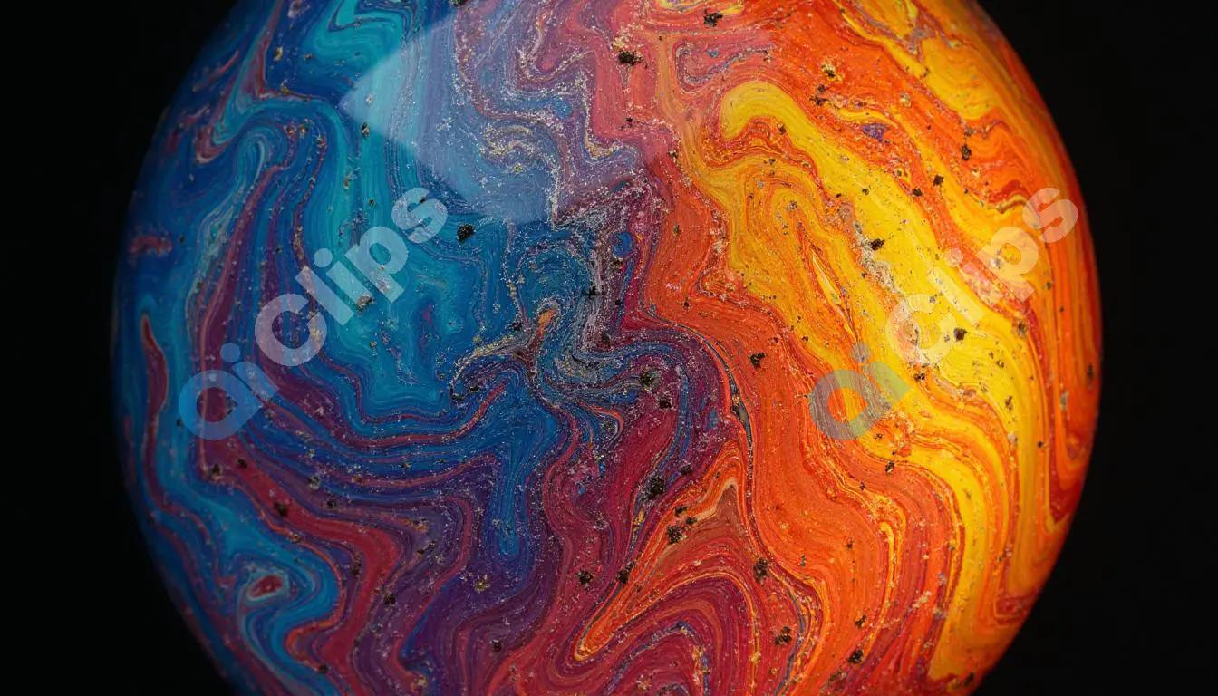 Vibrant Fluid Marble Art Texture