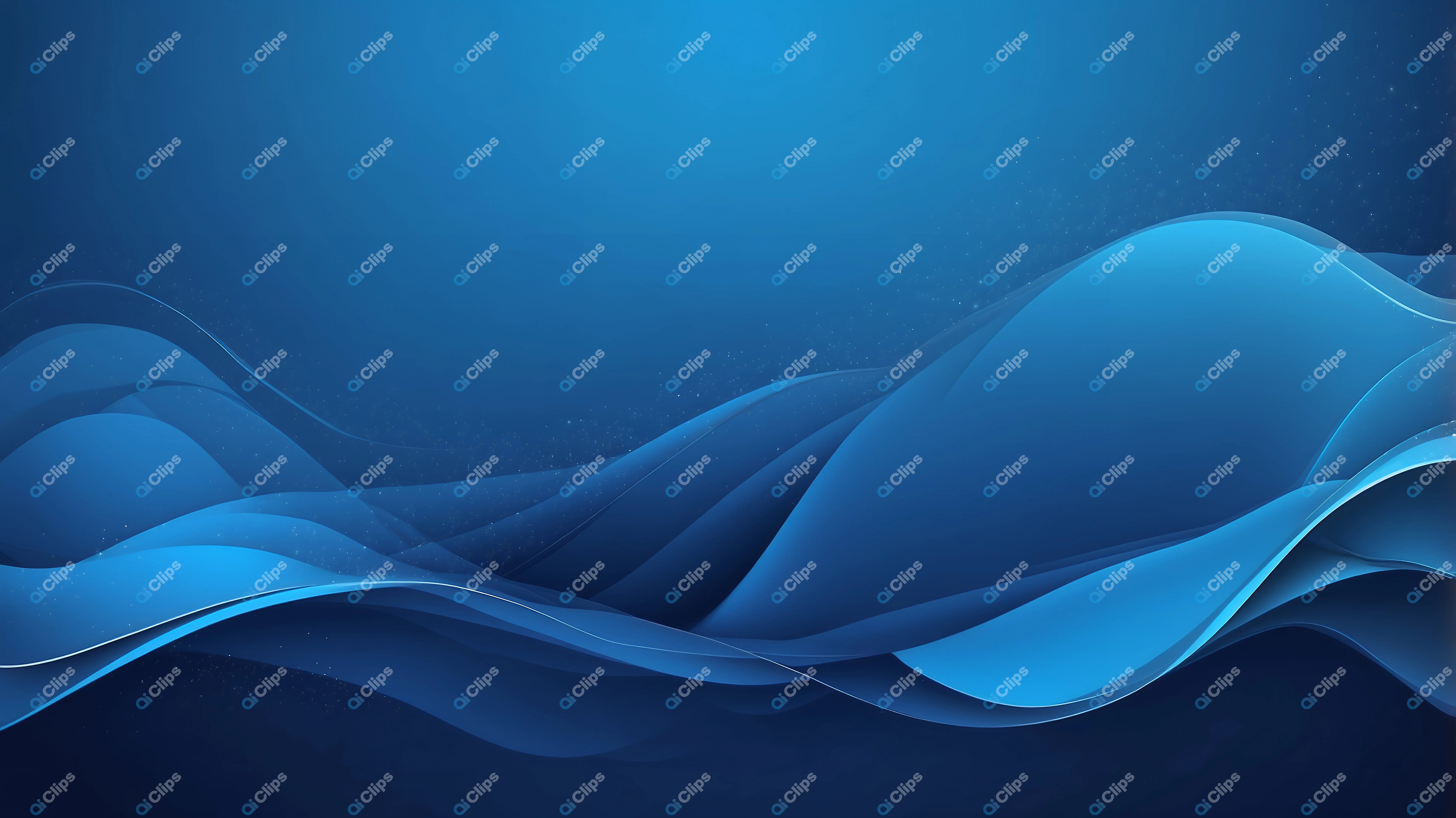 Flowing Blue Waves