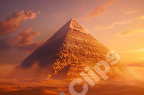 Majestic Pyramid at Sunset