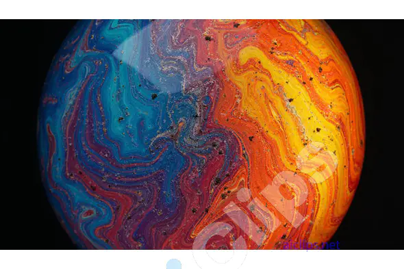 Vibrant Fluid Marble Art Texture