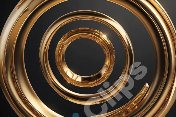 Golden Spiral Rings