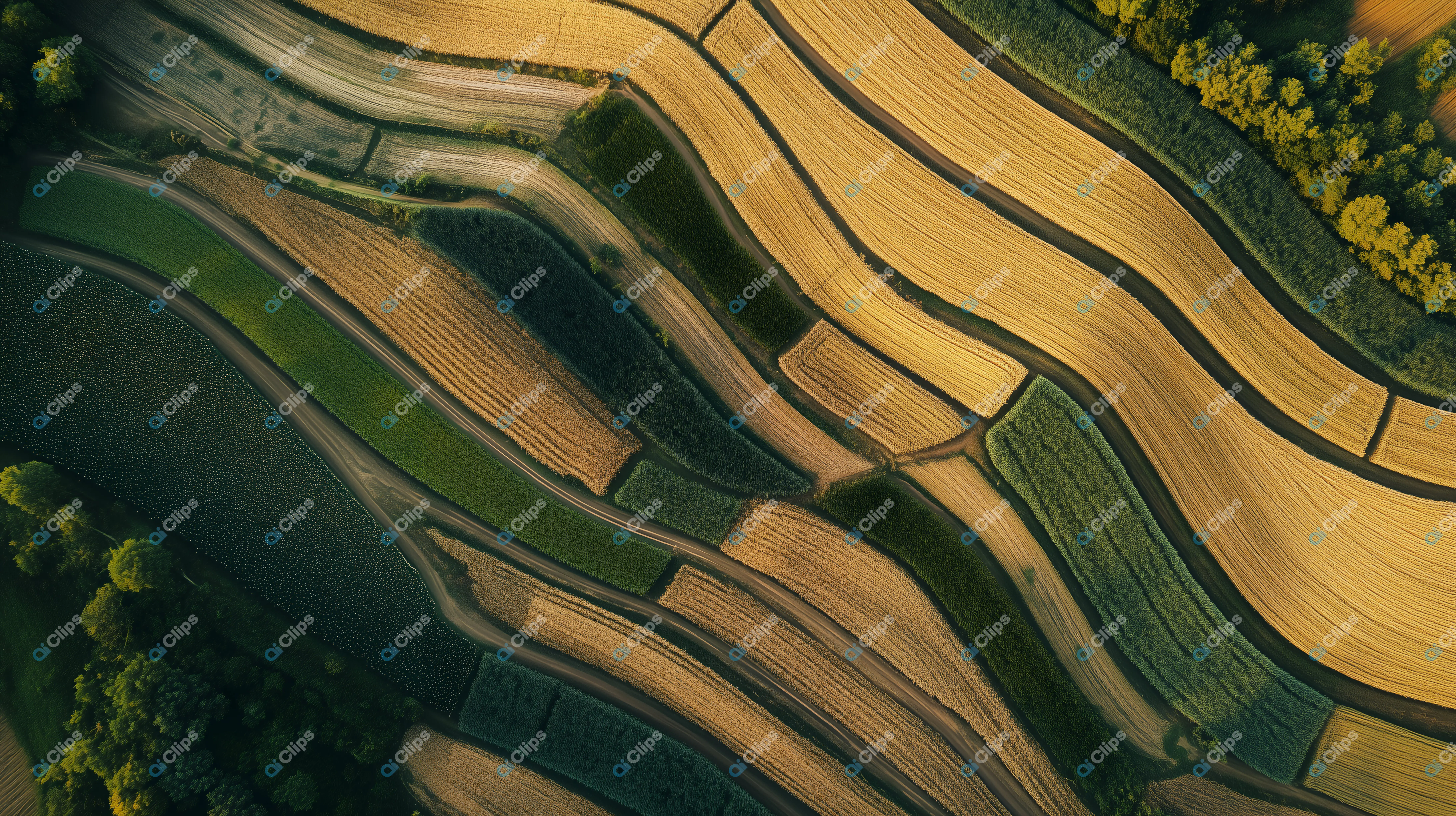 Aerial View Farmland
