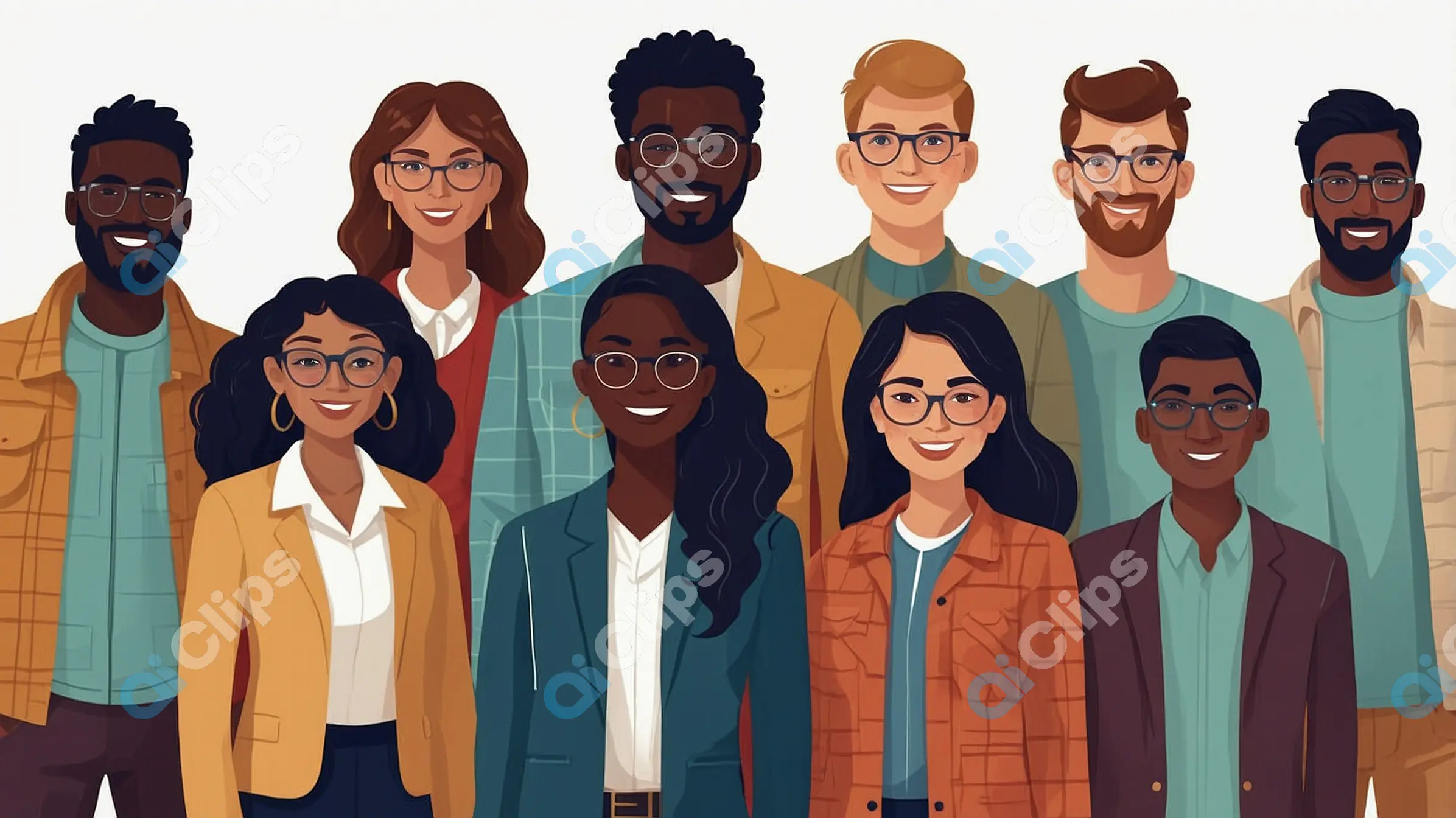 Diverse Professional Team Illustration