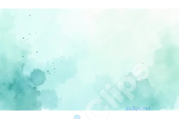 Aqua Green Watercolor Abstract Background
