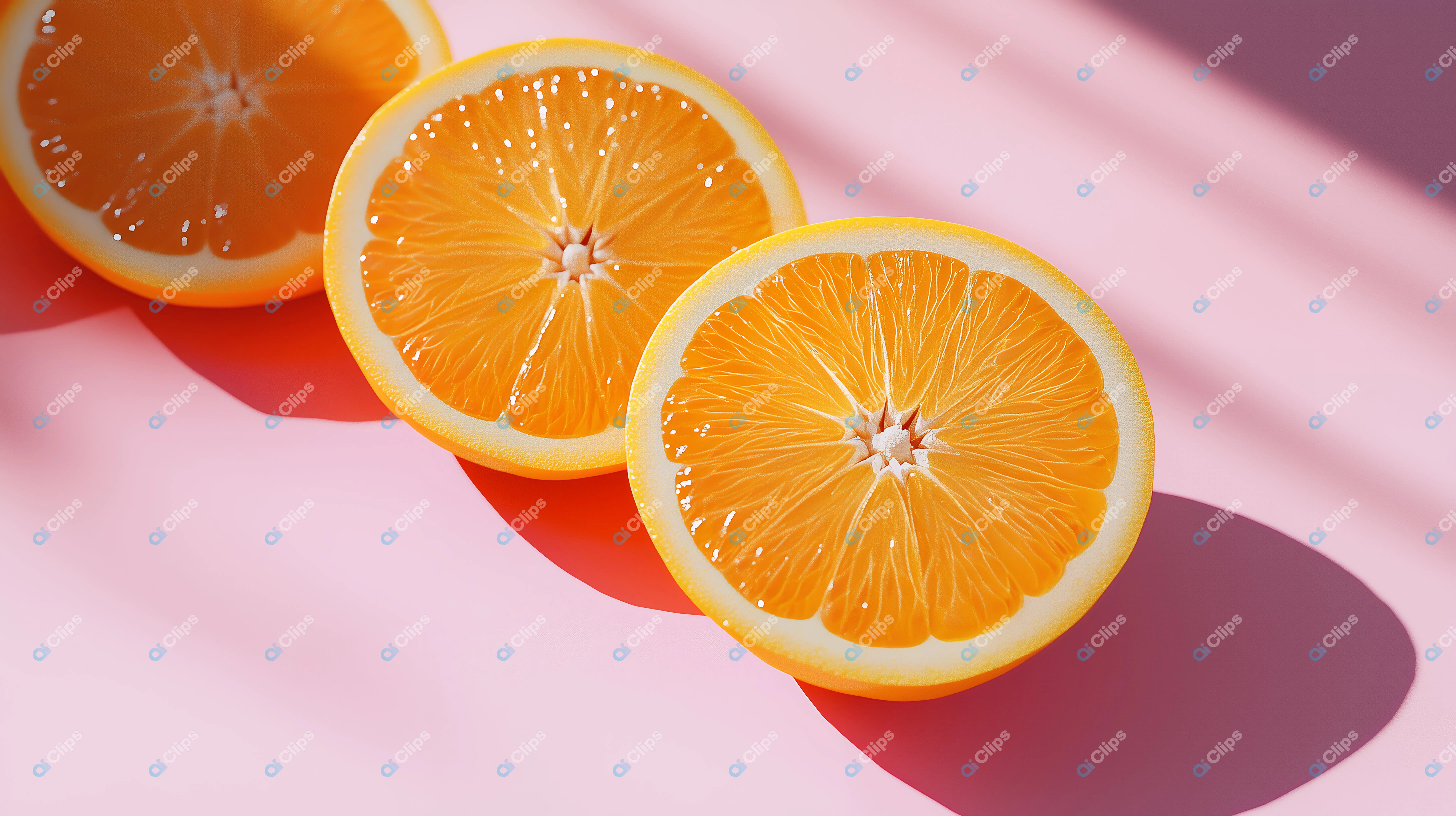 Fresh Orange Halves