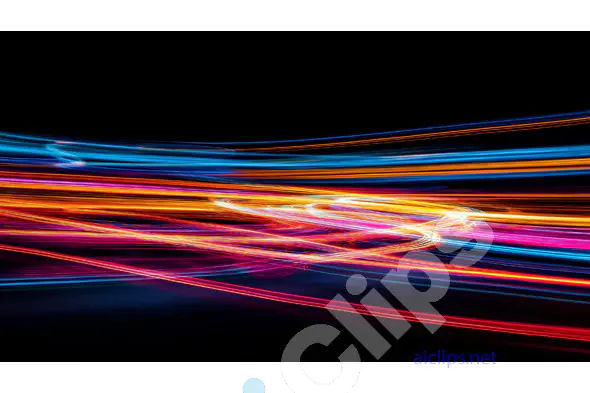 Vibrant Light Trails in Motion