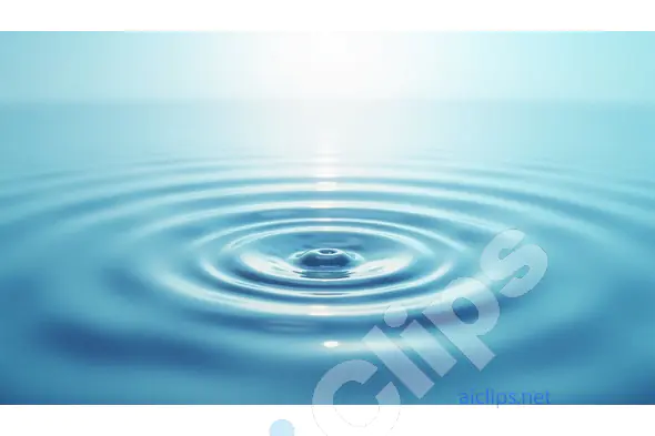 Serene Water Ripple with Soft Blue Gradient