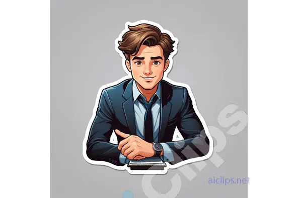 Professional Businessman Sticker