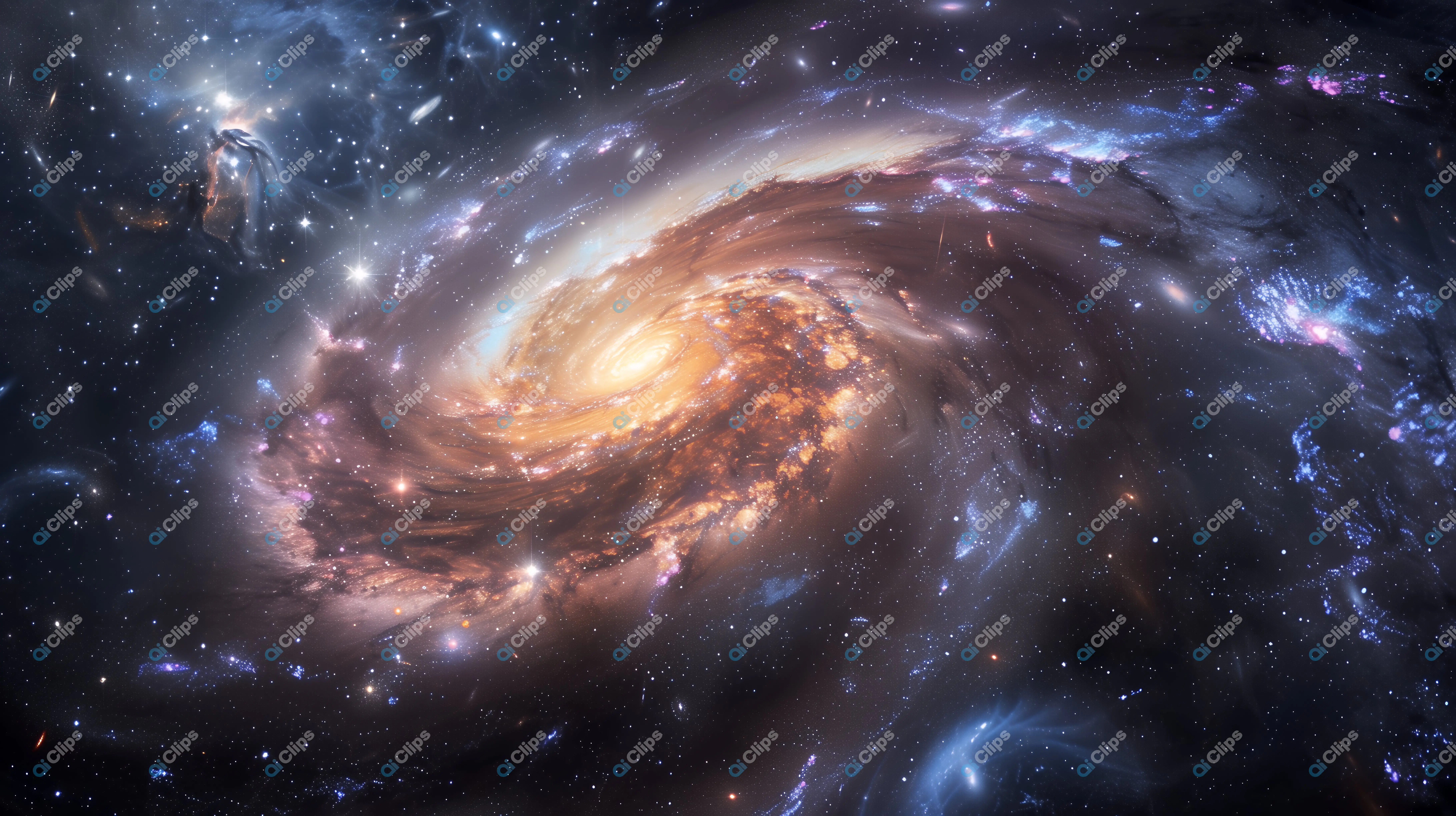 Spiral Galaxy in Deep Space